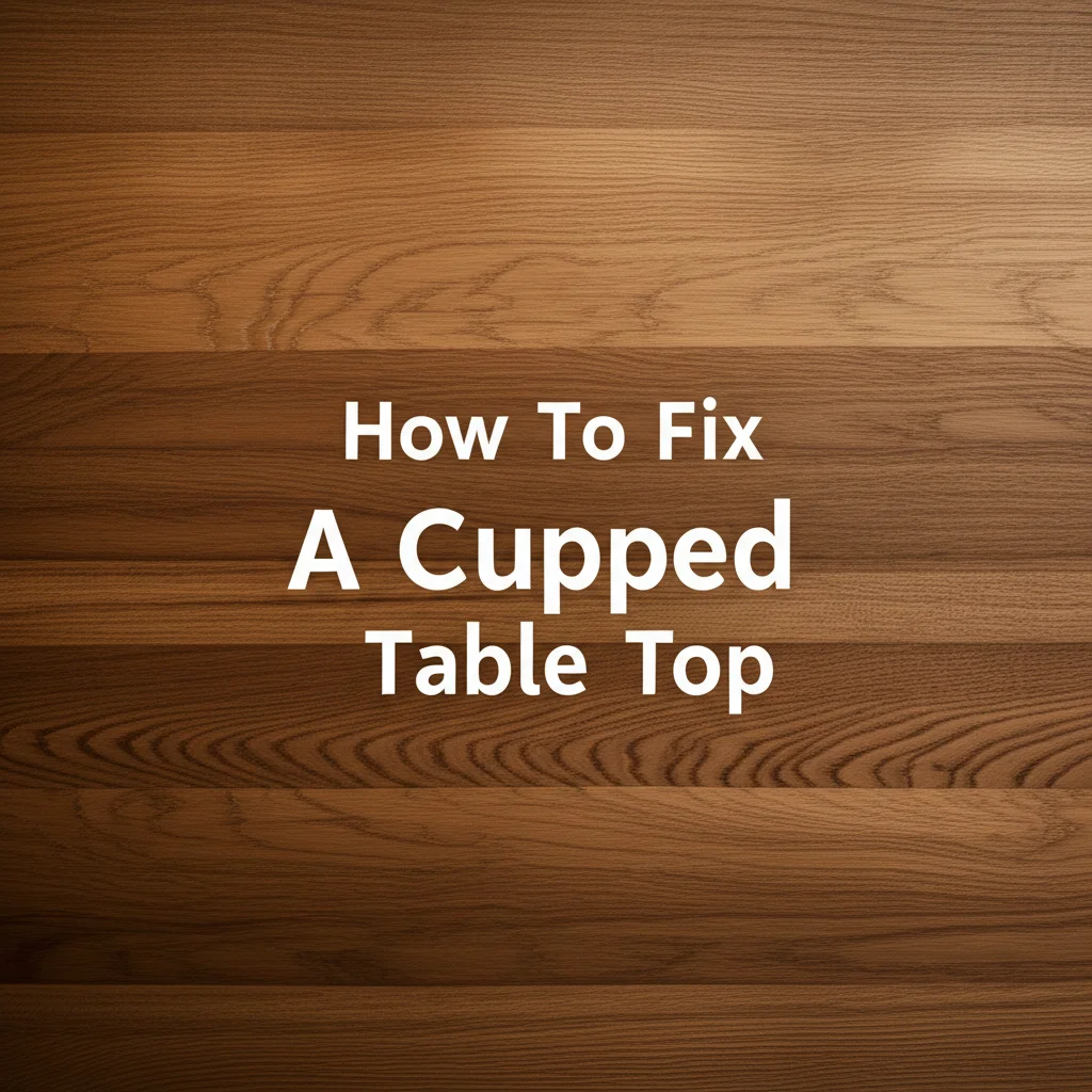 How To Fix A Cupped Table Top