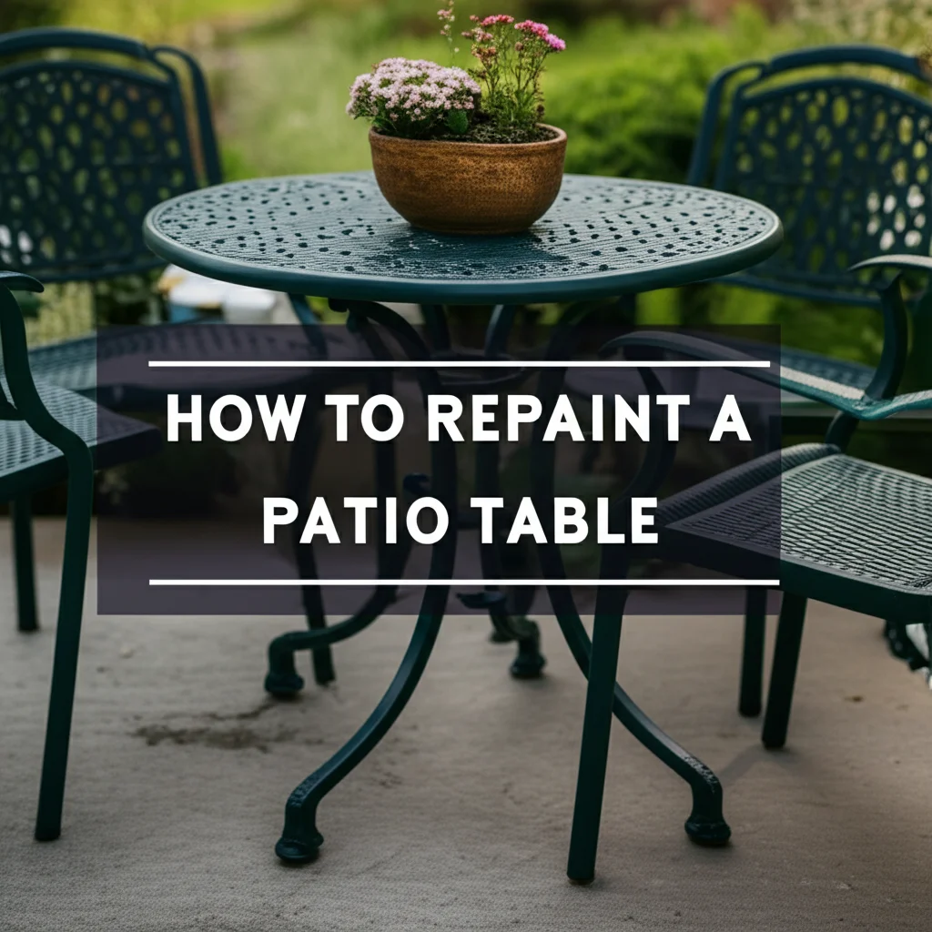 How To Repaint A Patio Table