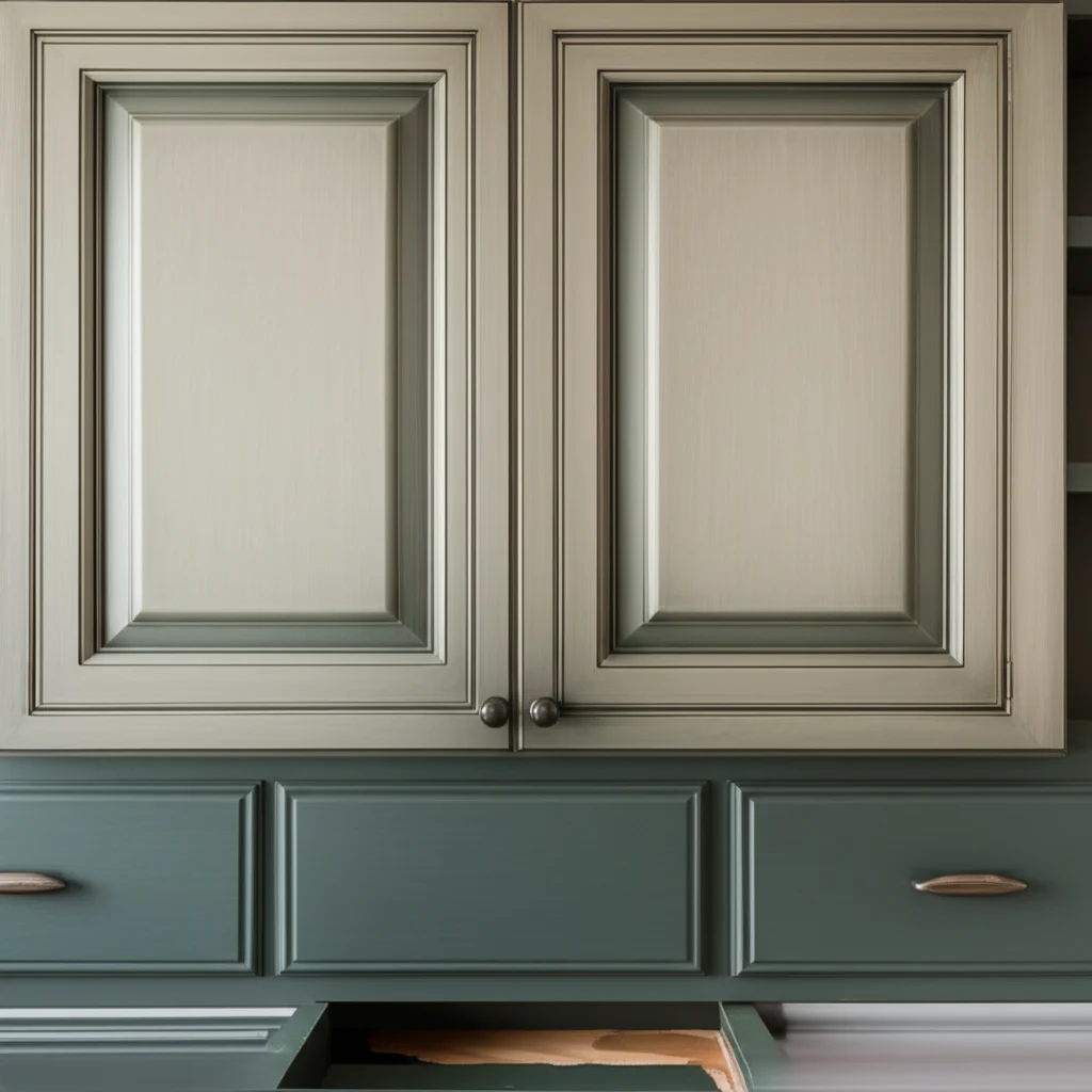 How To Paint Fake Wood Cabinets