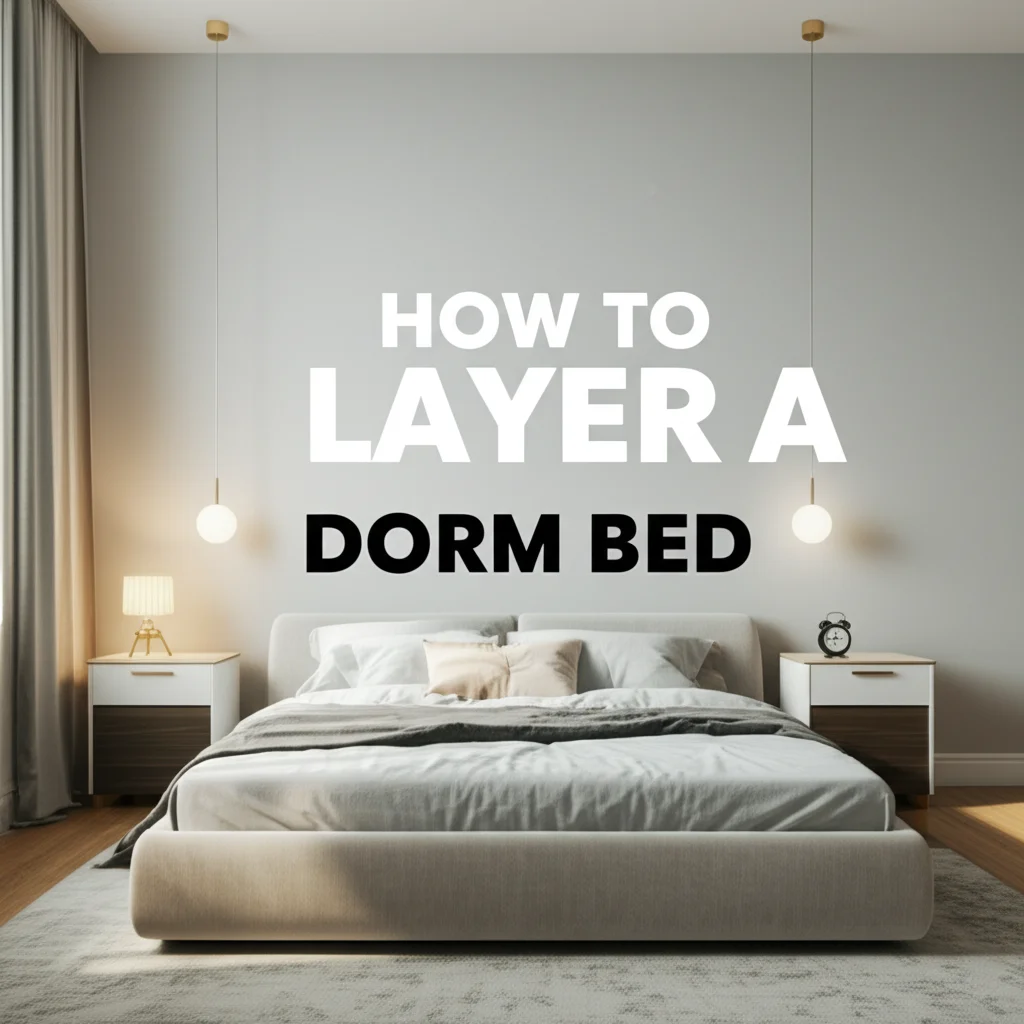 How To Layer A Dorm Bed