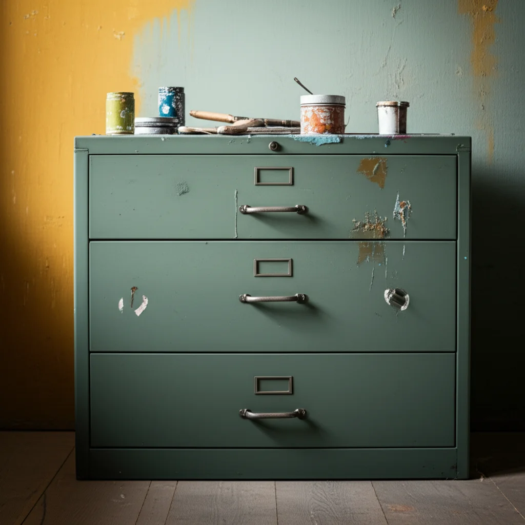 How To Paint A File Cabinet