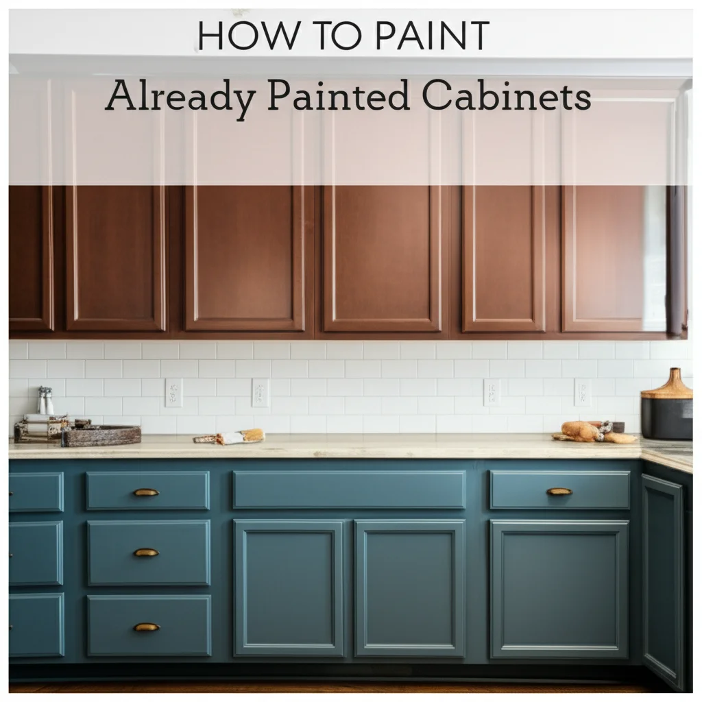How To Paint Already Painted Cabinets