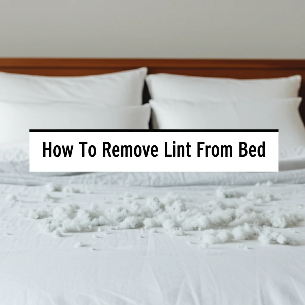 How To Remove Lint From Bed