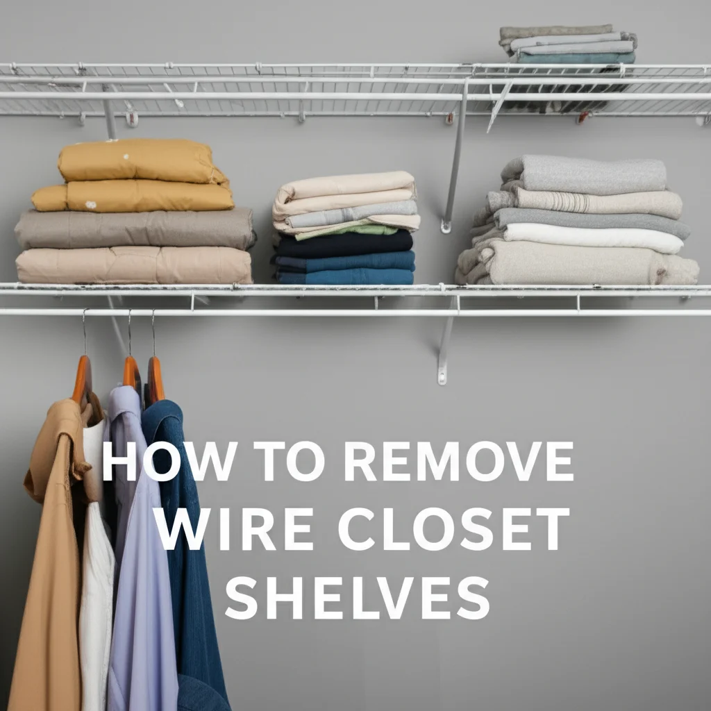 How To Remove Wire Closet Shelves