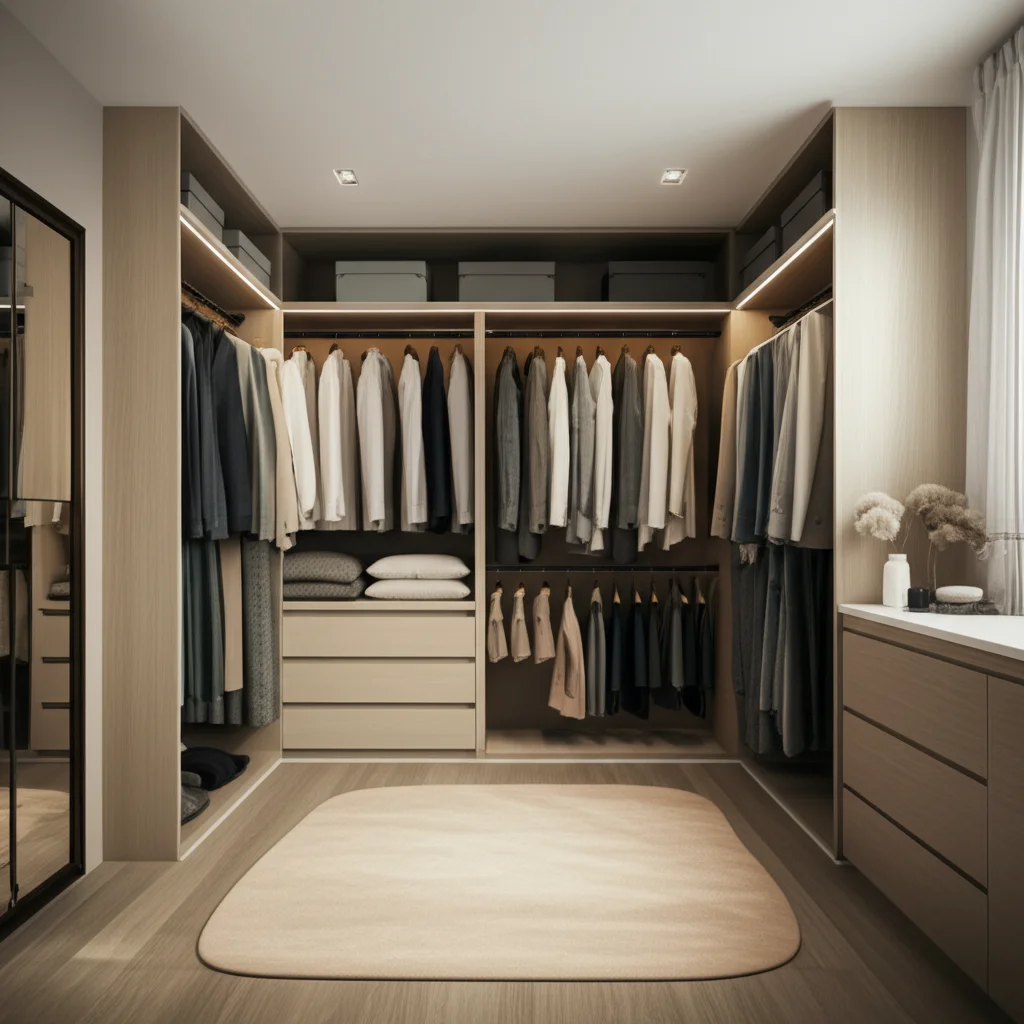 How to Cover an Open Closet
