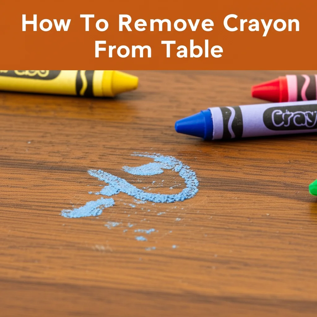 How To Remove Crayon From Table