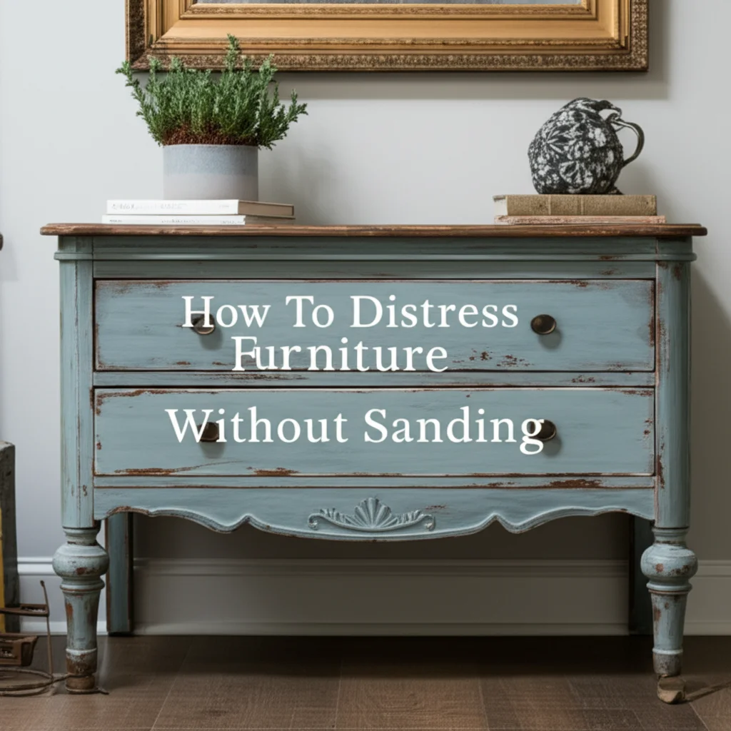 How To Distress Furniture Without Sanding