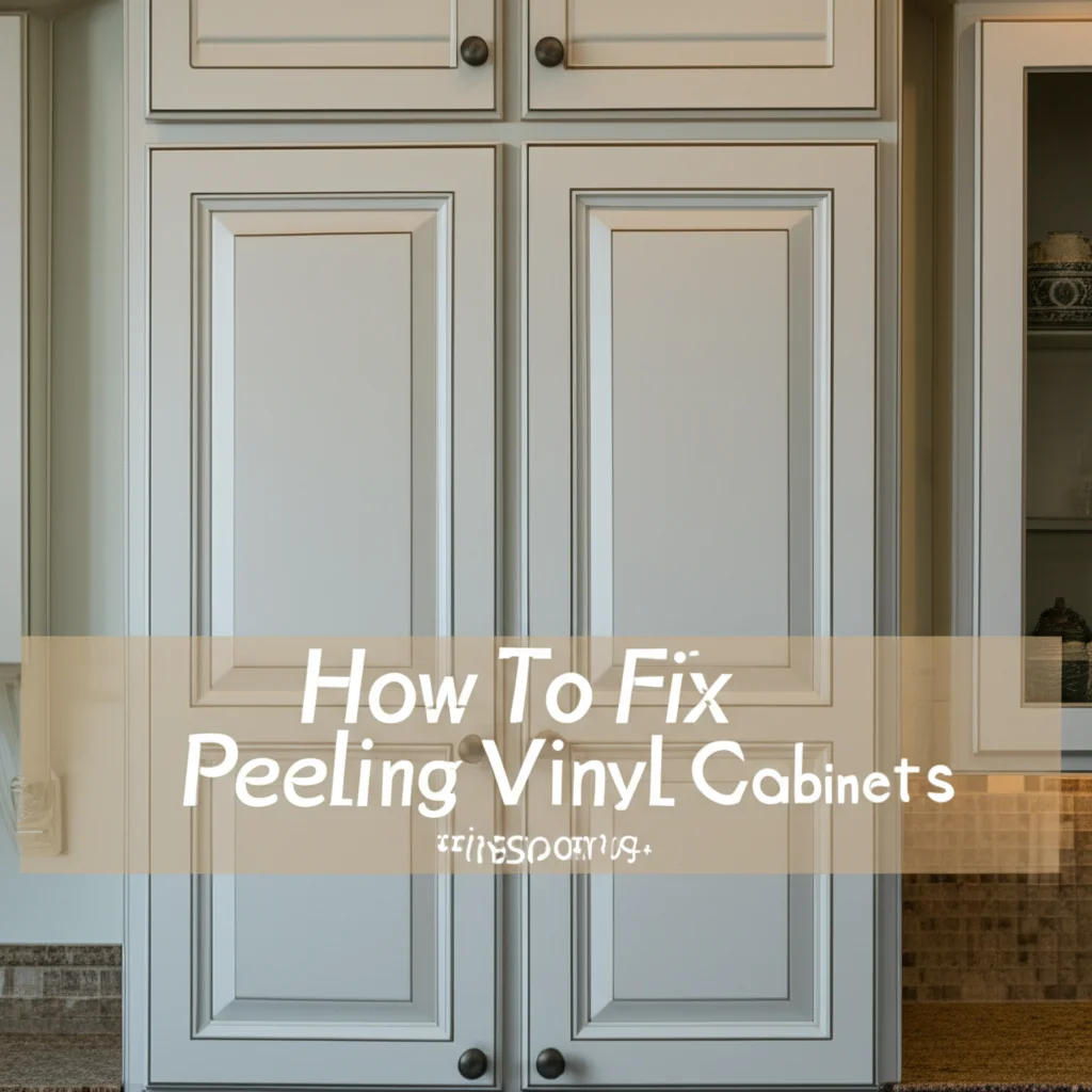 How To Fix Peeling Vinyl Cabinets
