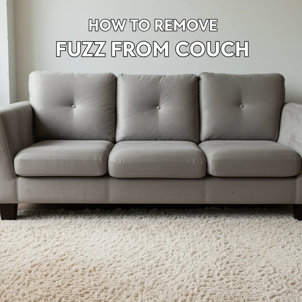 How To Remove Fuzz From Couch
