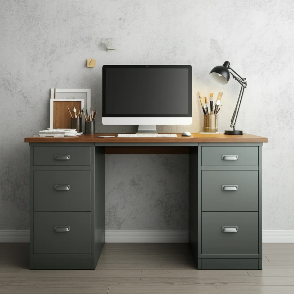 How To Paint A Metal Desk