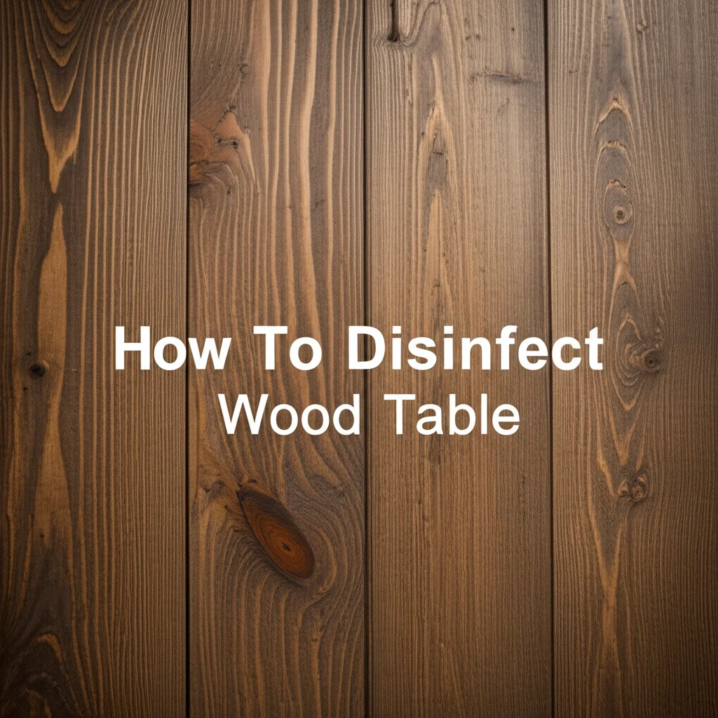 How To Disinfect Wood Table