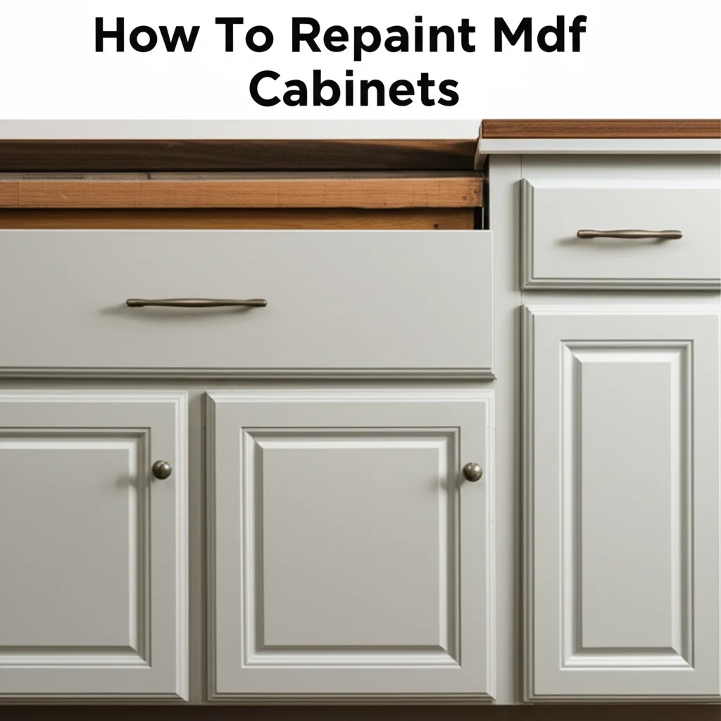 How To Repaint Mdf Cabinets