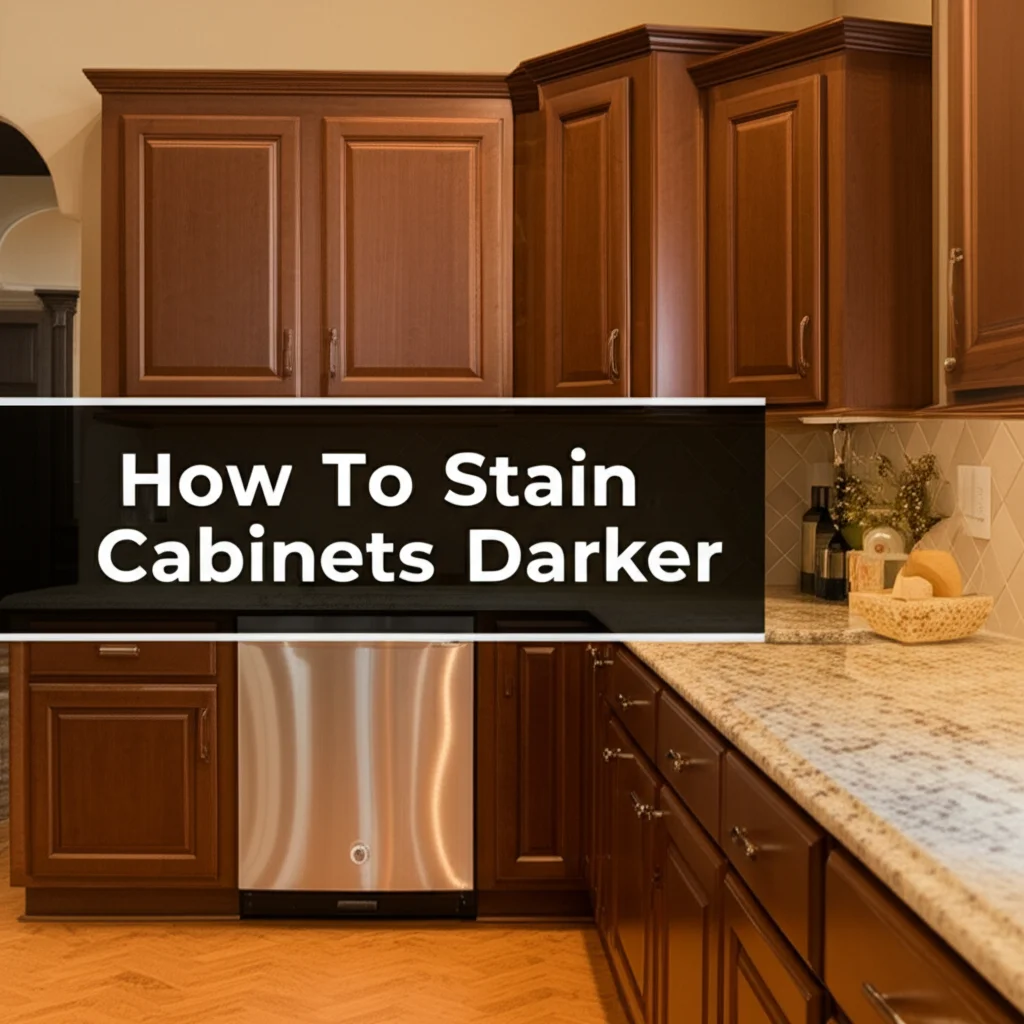 How To Stain Cabinets Darker