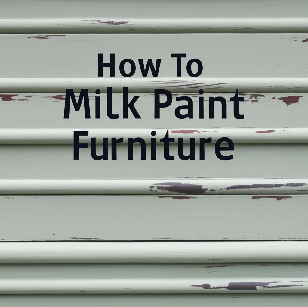 How To Milk Paint Furniture
