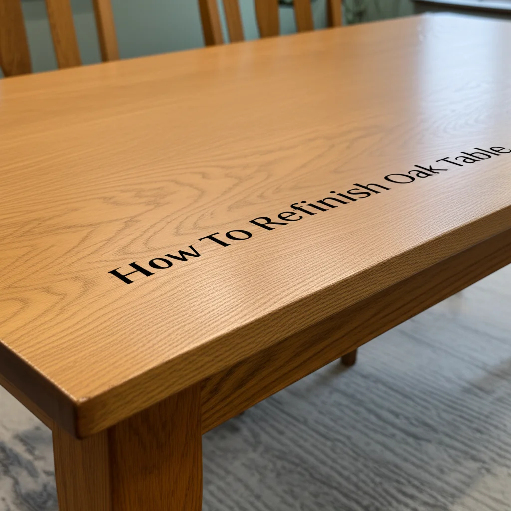 Learn how to refinish your oak table. Restore its beauty with our step-by-step guide on sanding, staining, and sealing. Get professional results at home.
