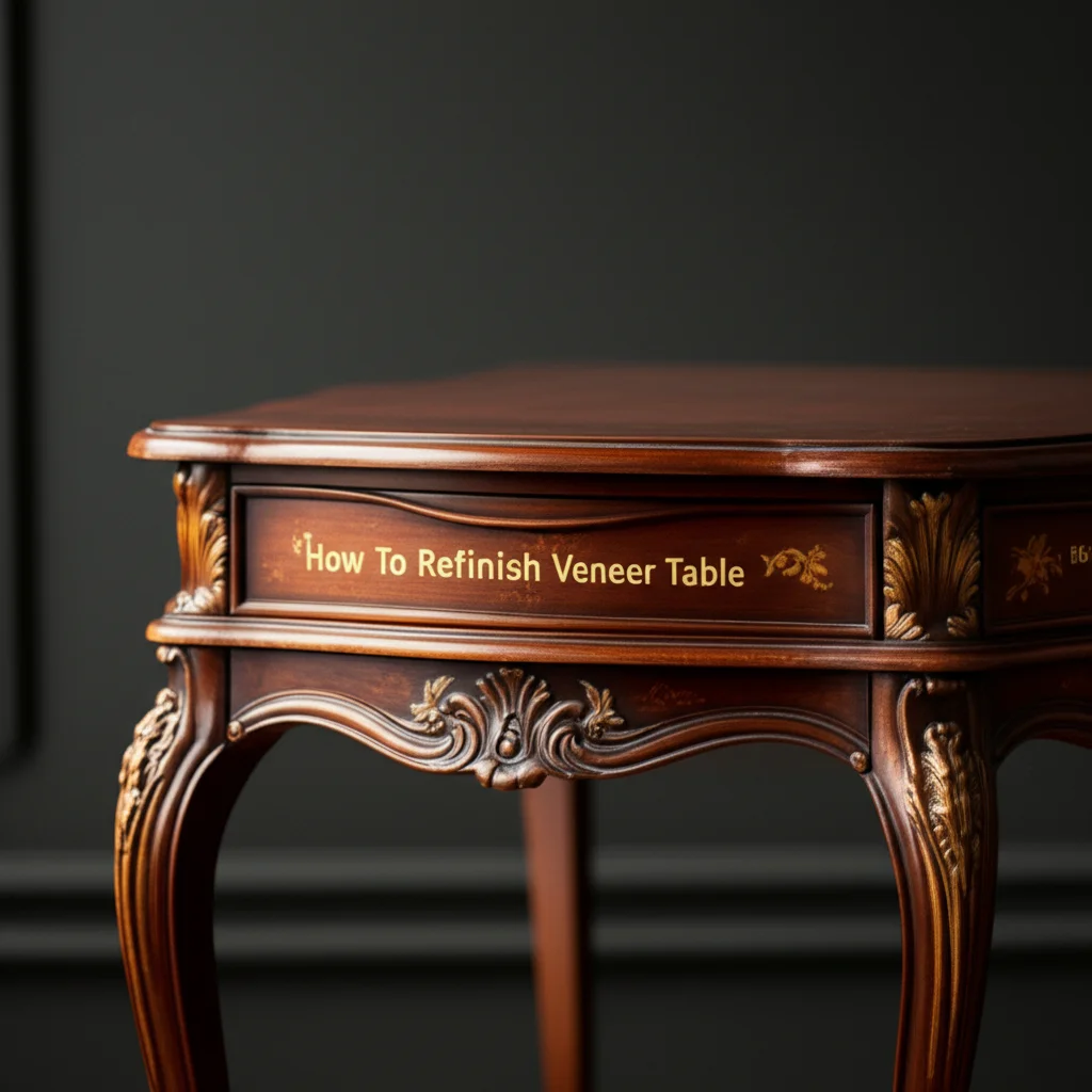 How To Refinish Veneer Table