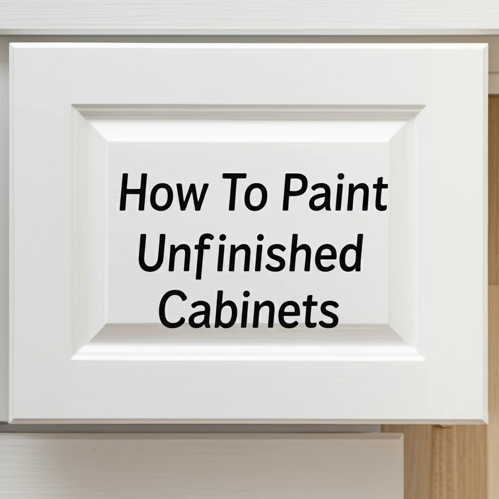 How To Paint Unfinished Cabinets