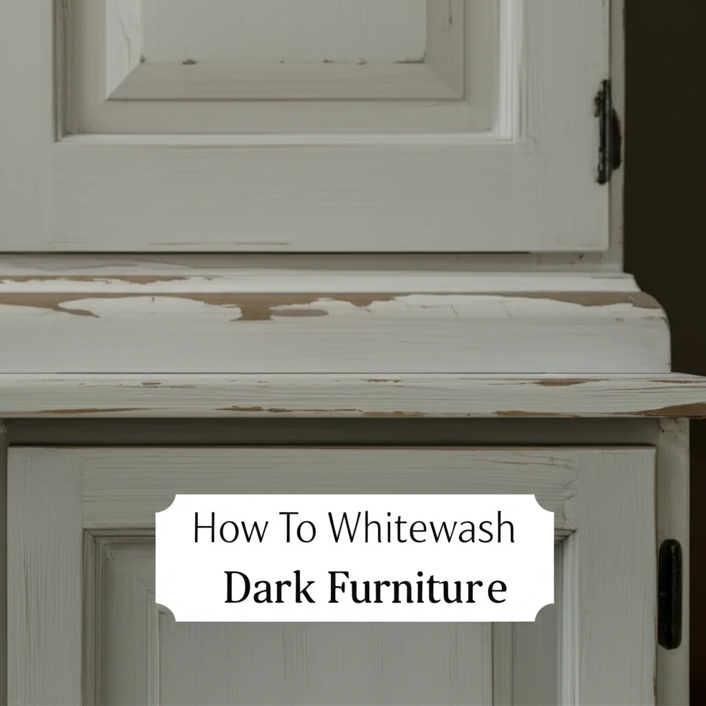 How To Whitewash Dark Furniture