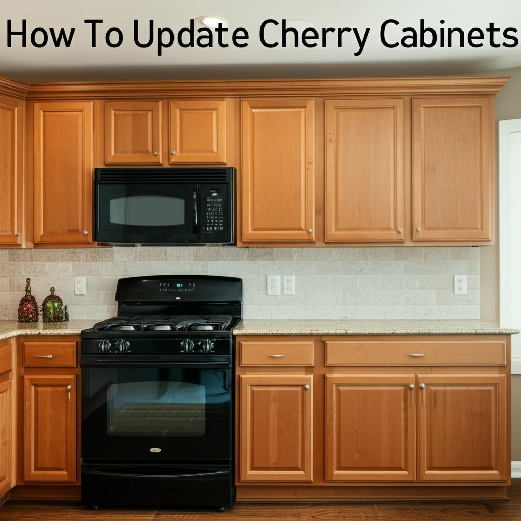 How To Update Cherry Cabinets