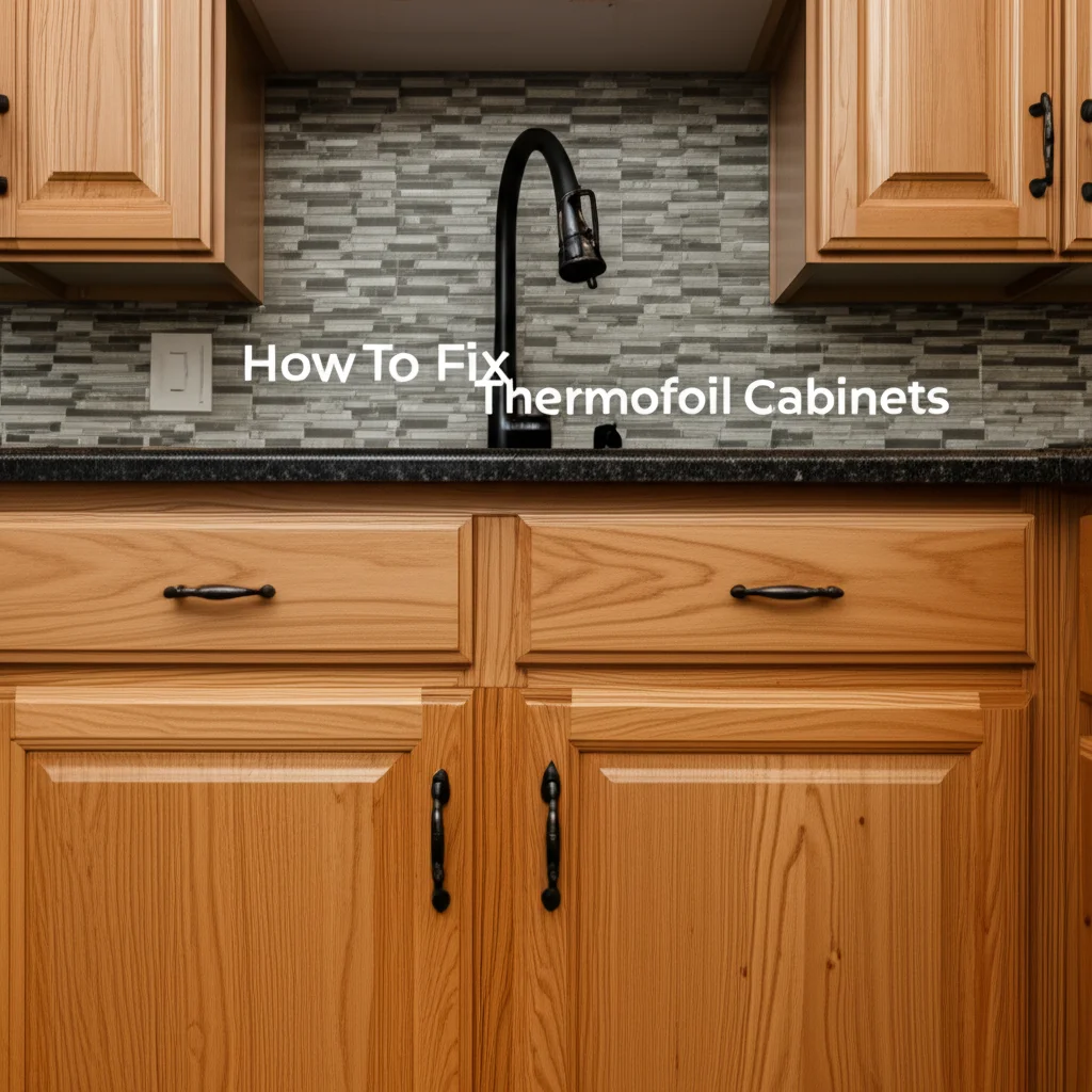 How To Fix Thermofoil Cabinets