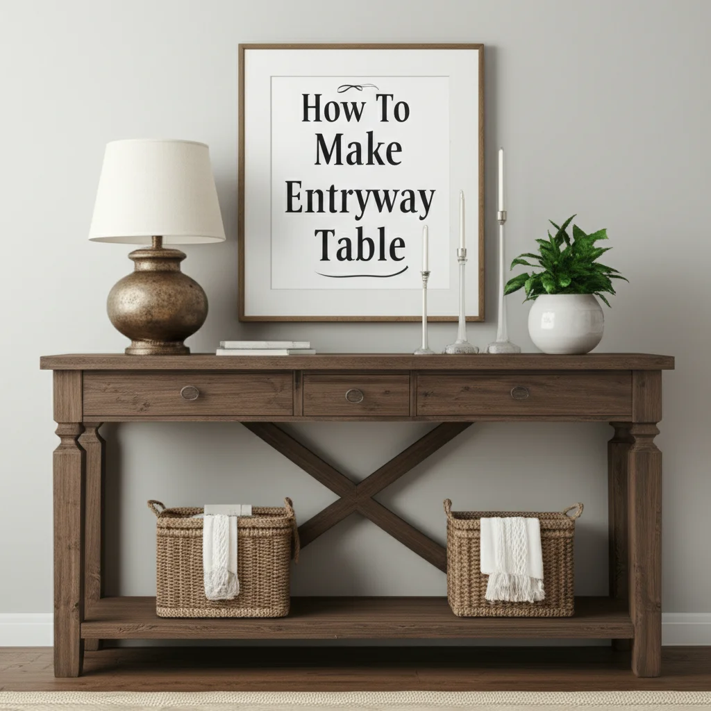How To Make Entryway Table