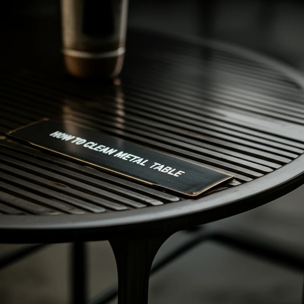 How To Clean Metal Table