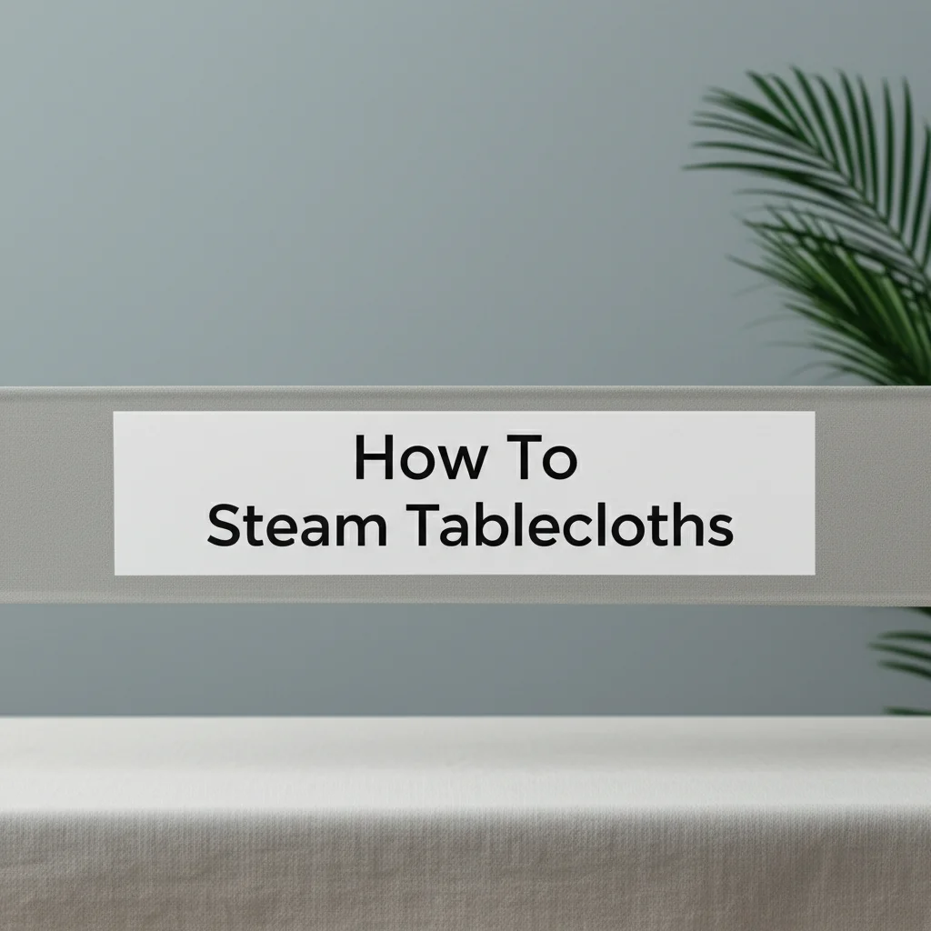 How To Steam Tablecloths