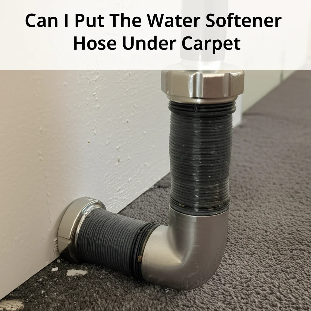 Can I Put The Water Softener Hose Under Carpet