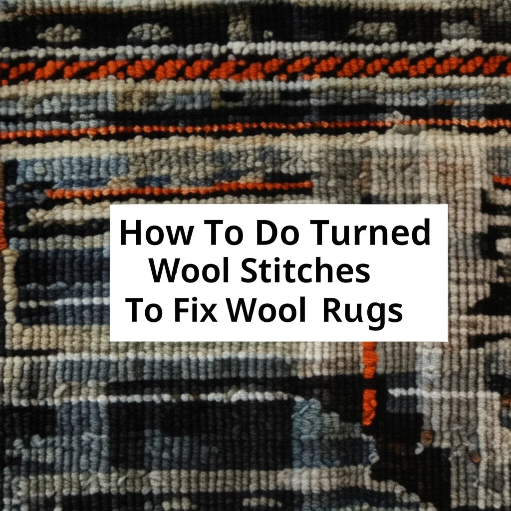 How To Do Turned Wool Stitches To Fix Wool Rugs