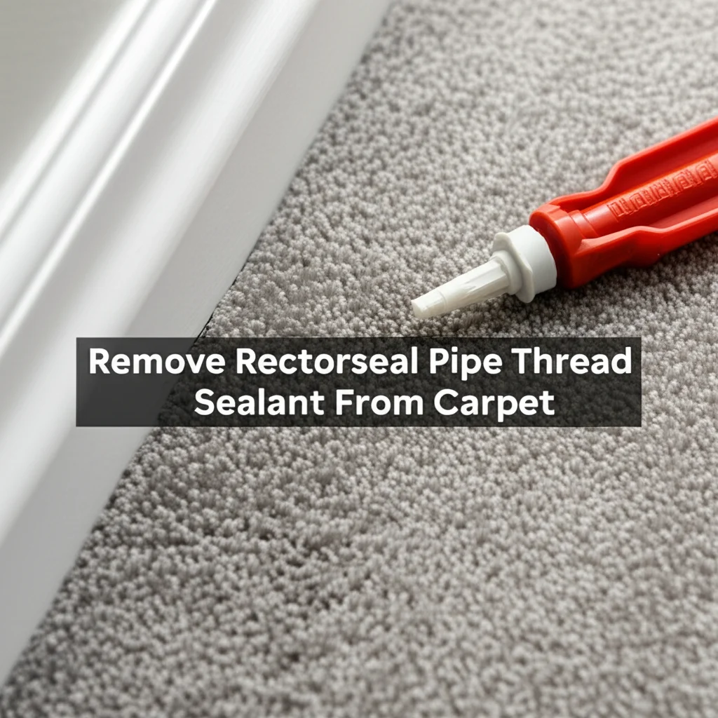 How To Remove Rectorseal Pipe Thread Sealant From Carpet
