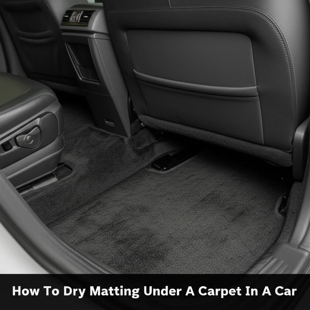 How To Dry Matting Under A Carpet In A Car
