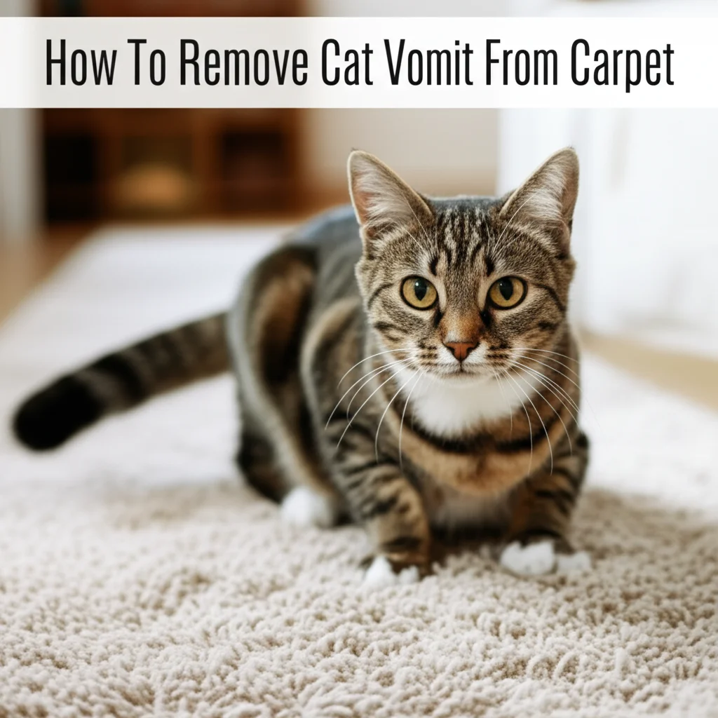 How To Remove Cat Vomit From Carpet
