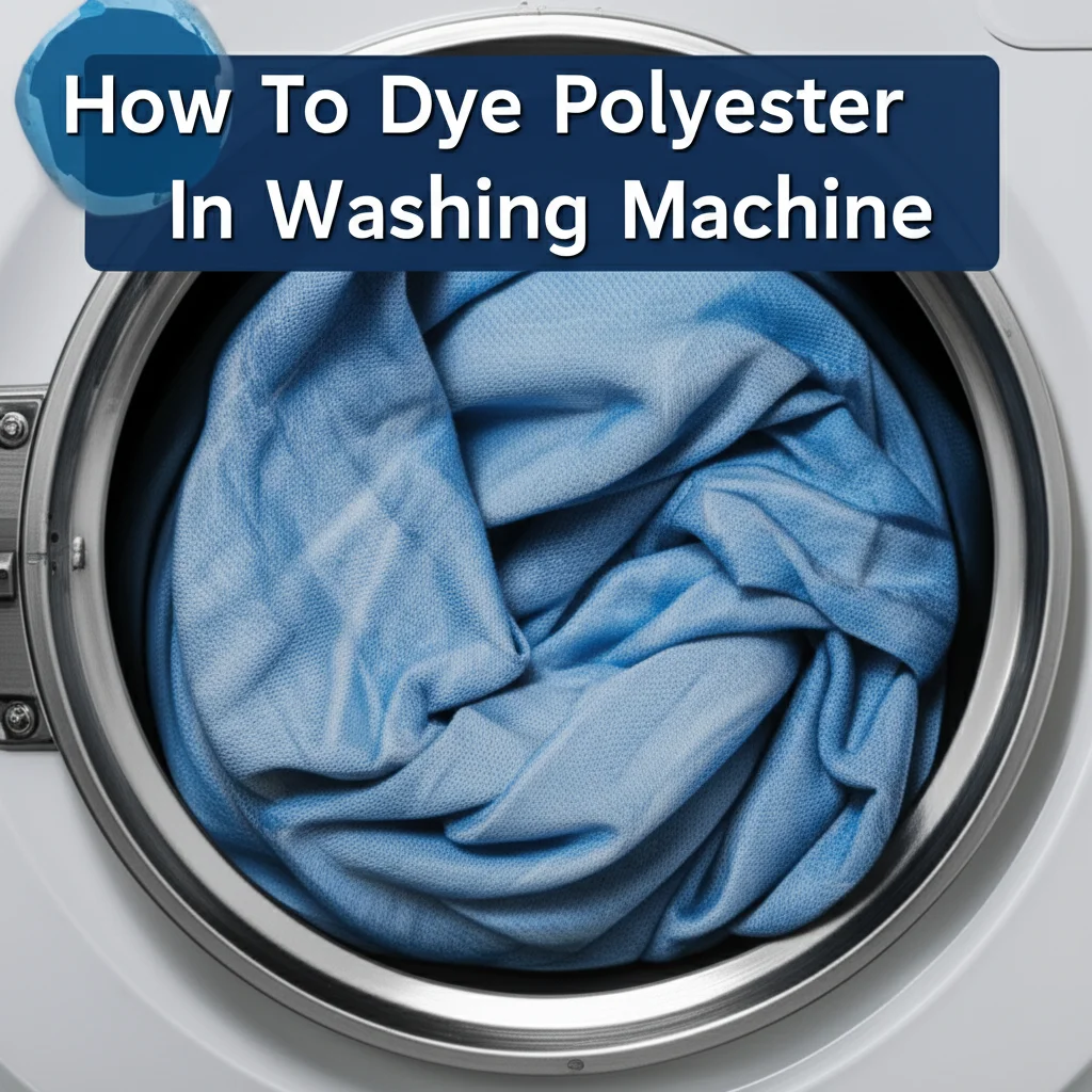 How To Dye Polyester In Washing Machine