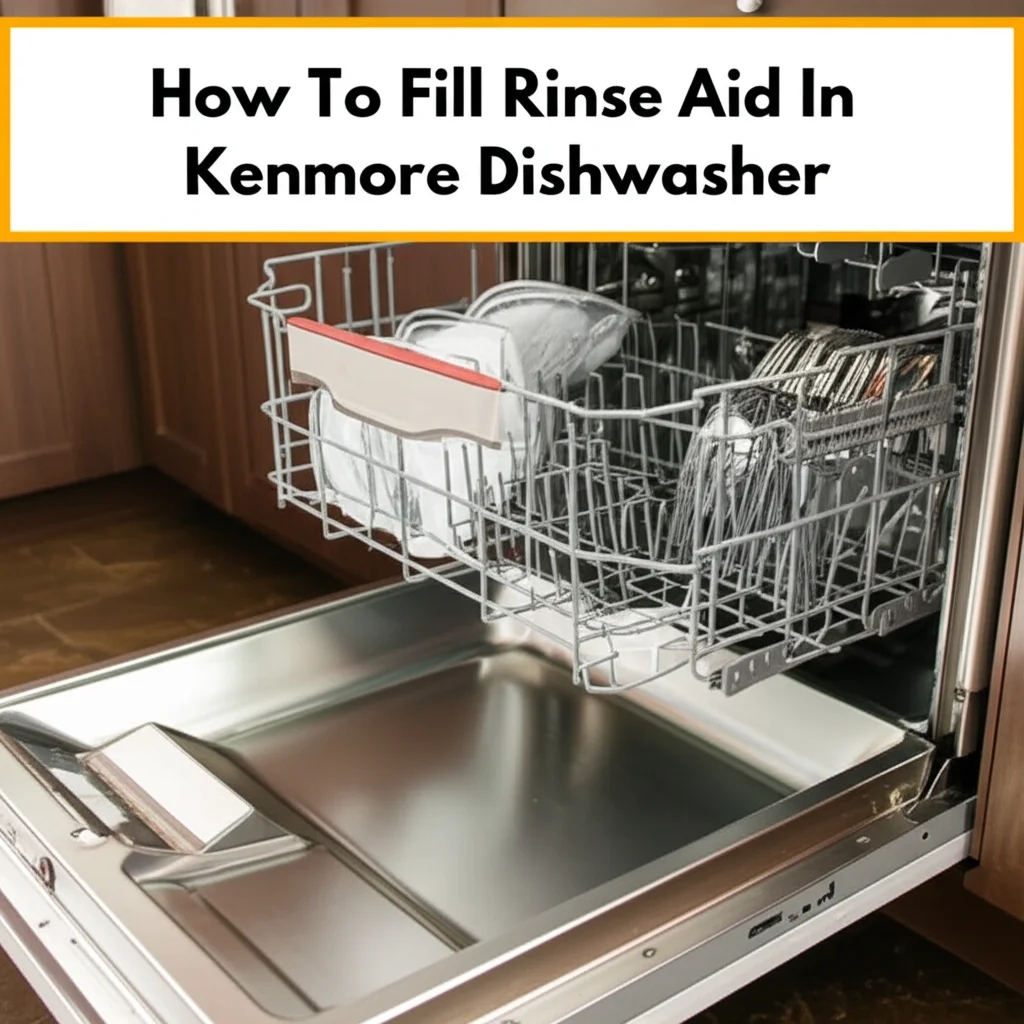 How To Fill Rinse Aid In Kenmore Dishwasher