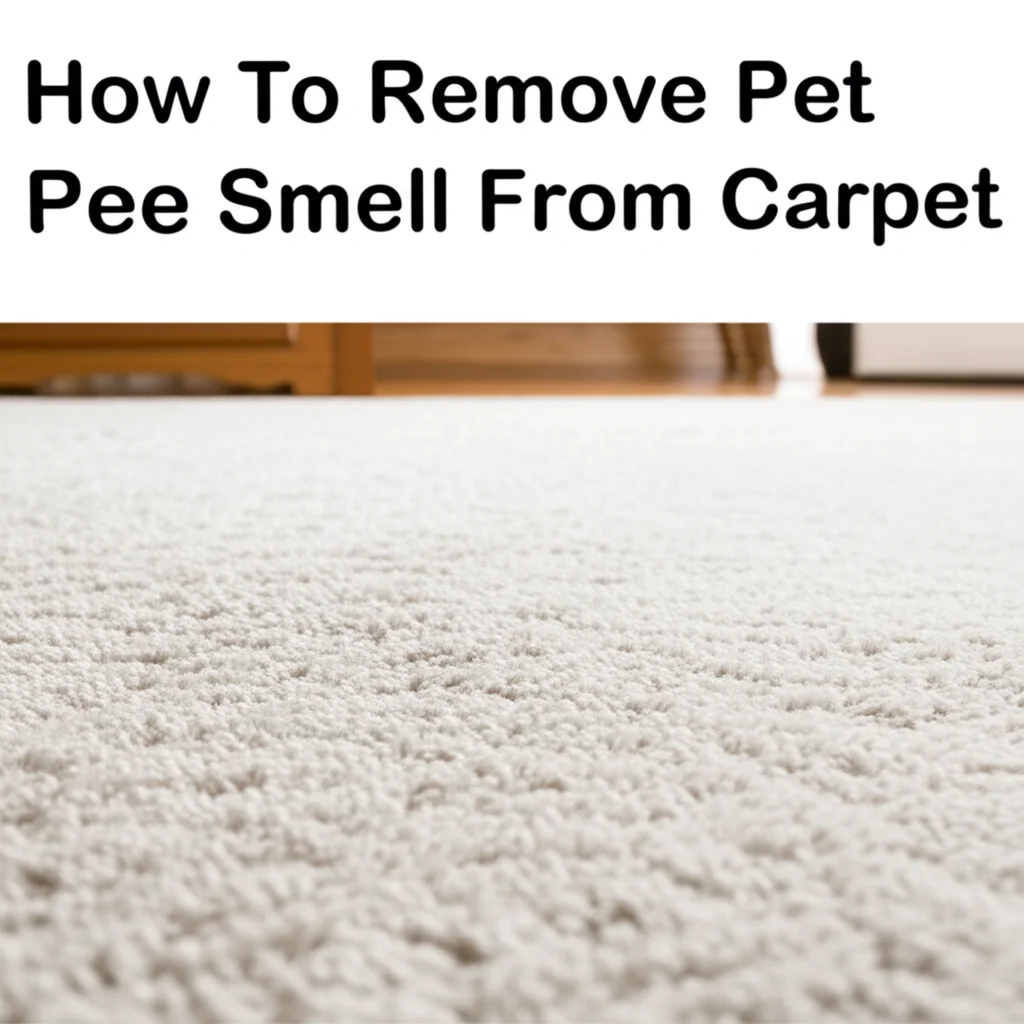 How To Remove Pet Pee Smell From Carpet