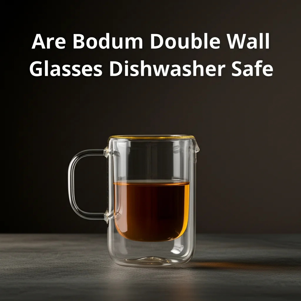 Are Bodum Double Wall Glasses Dishwasher Safe