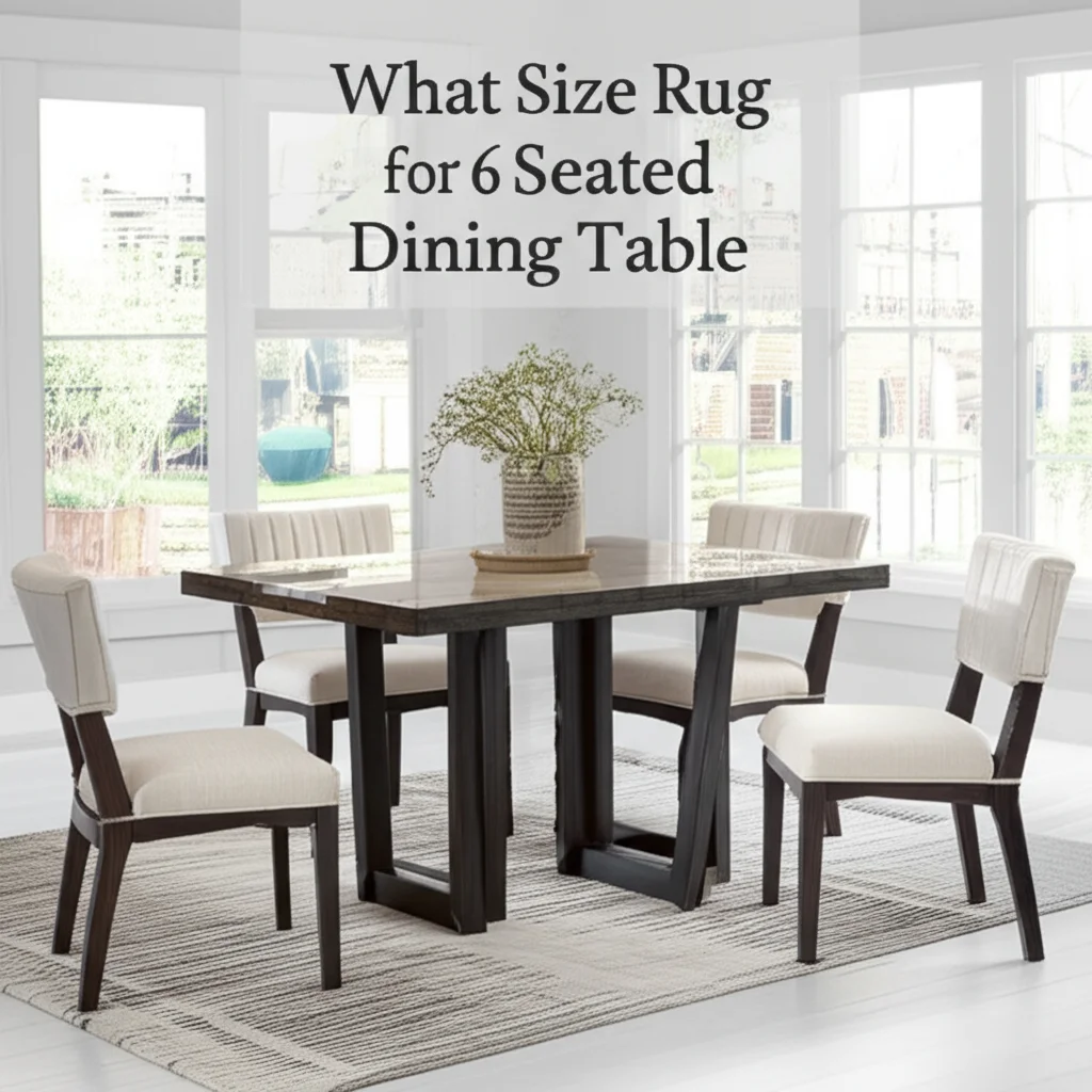 What Size Rug For 6 Seated Dining Table