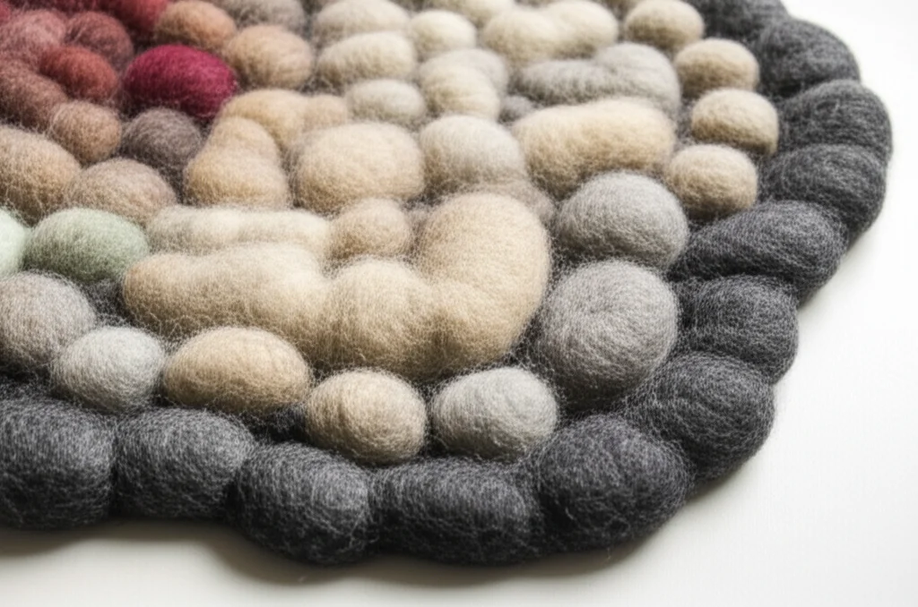 How To Felt Wool Stones For Rug