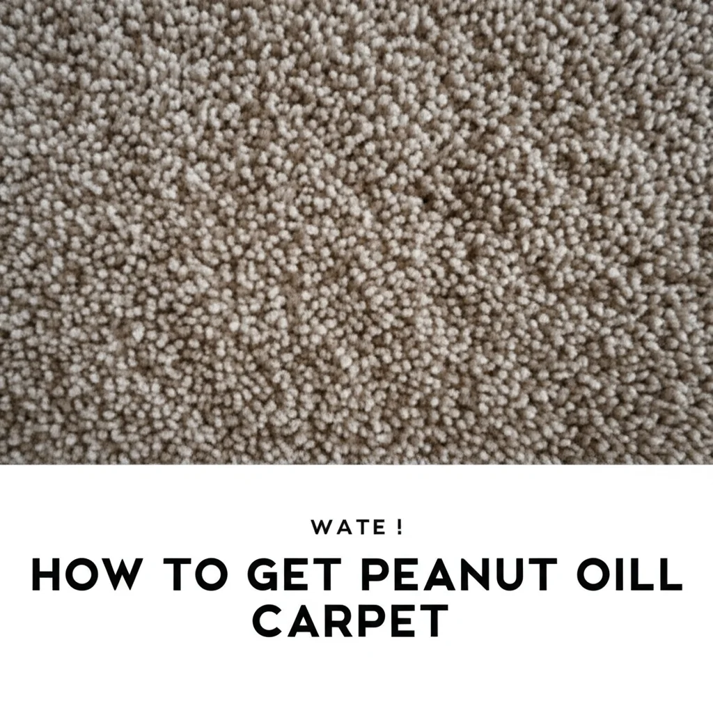 How To Get Peanut Oil Out Of Carpet