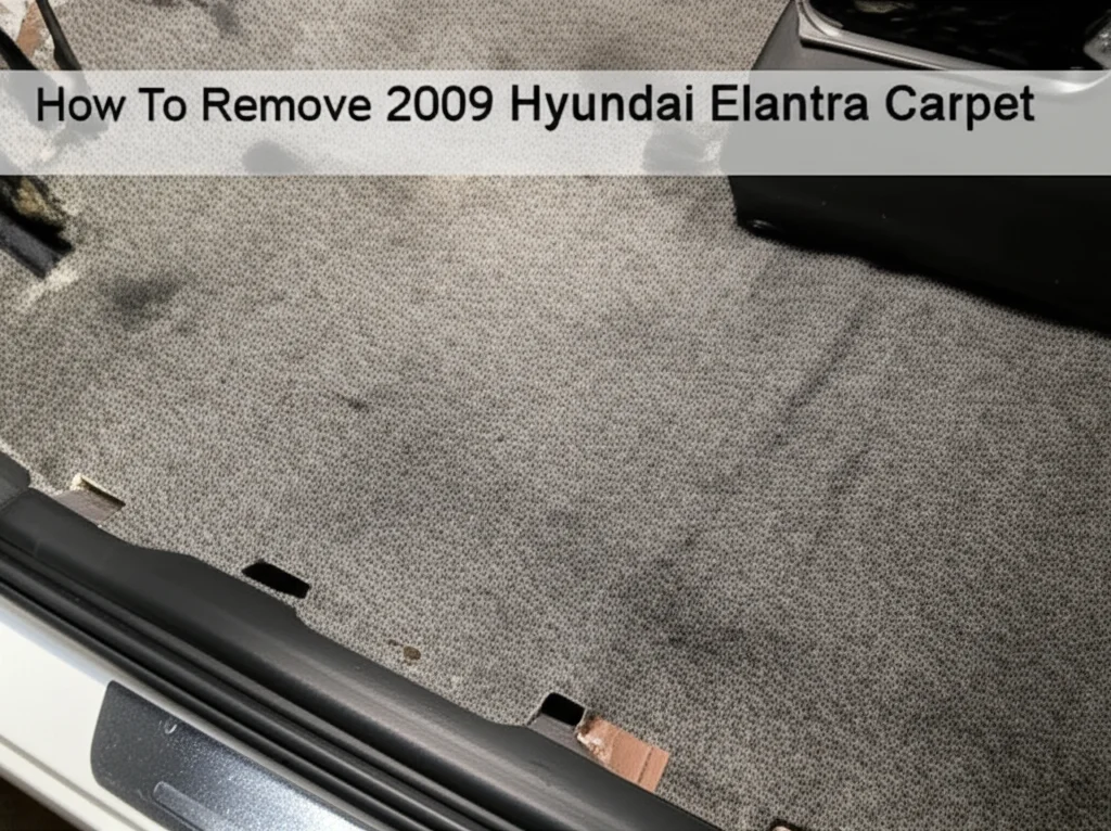 How To Remove 2009 Hyundai Elantra Carpet