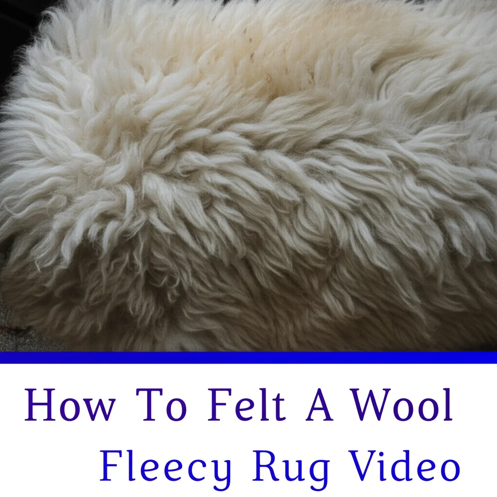 How To Felt A Wool Fleecy Rug Video
