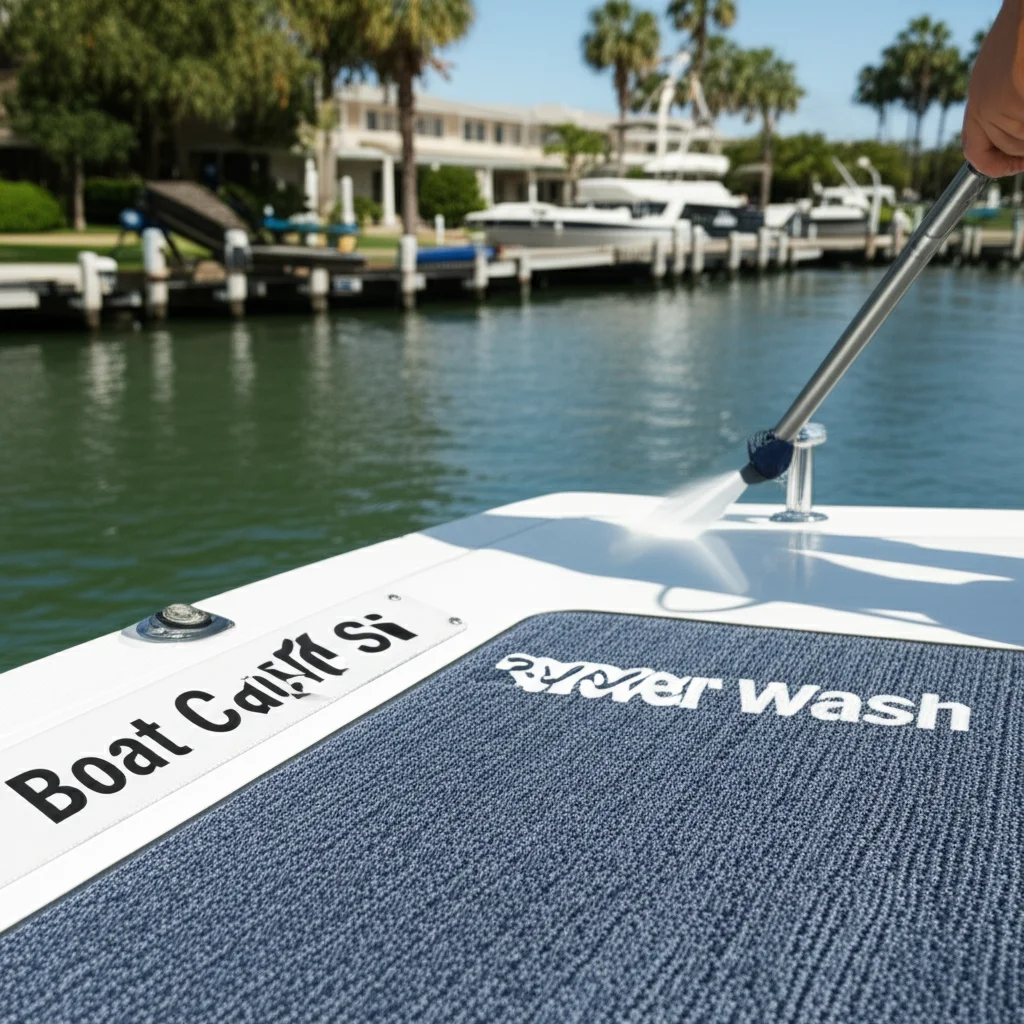 Can You Power Wash Boat Carpet