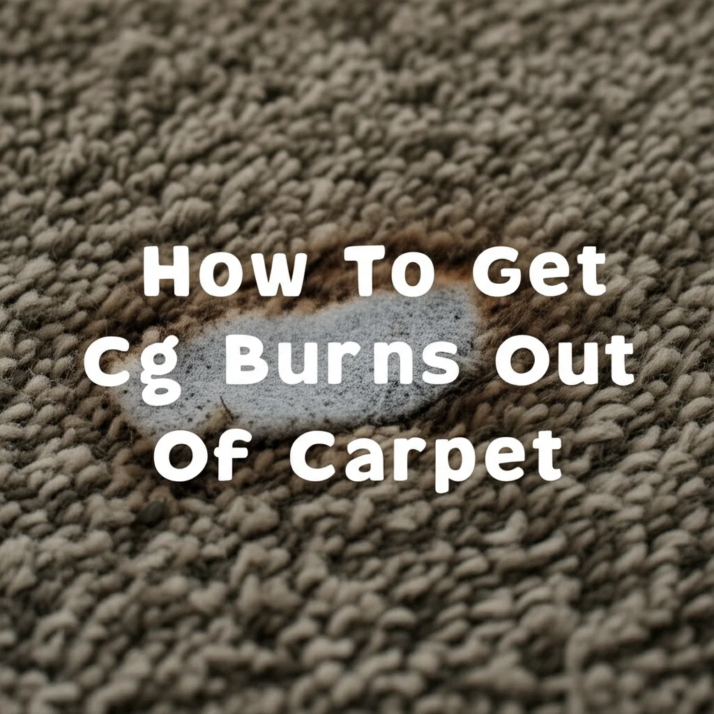 How To Get Cig Burns Out Of Carpet