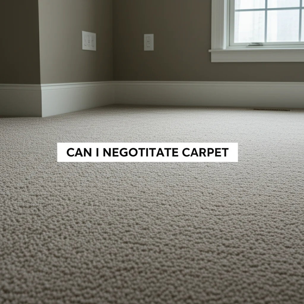 Can I Negotitate Carpet