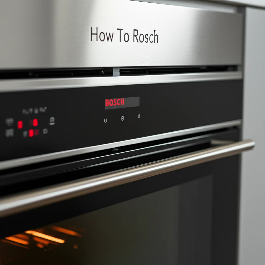 How To Reset Bosch Oven