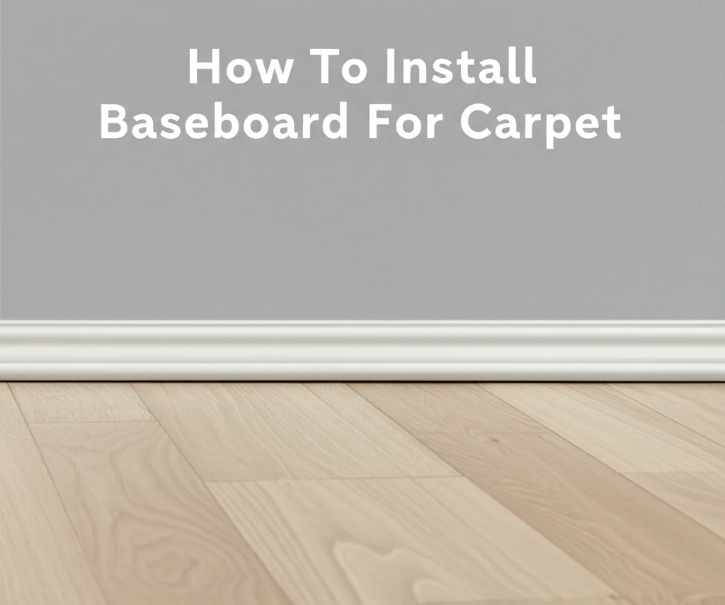 How To Install Baseboard For Carpet