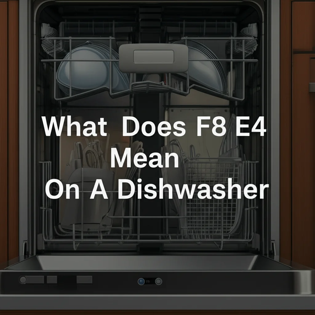 What Does F8 E4 Mean On A Dishwasher