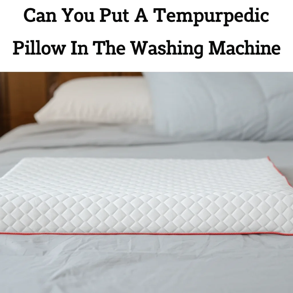 Can You Put A Tempurpedic Pillow In The Washing Machine