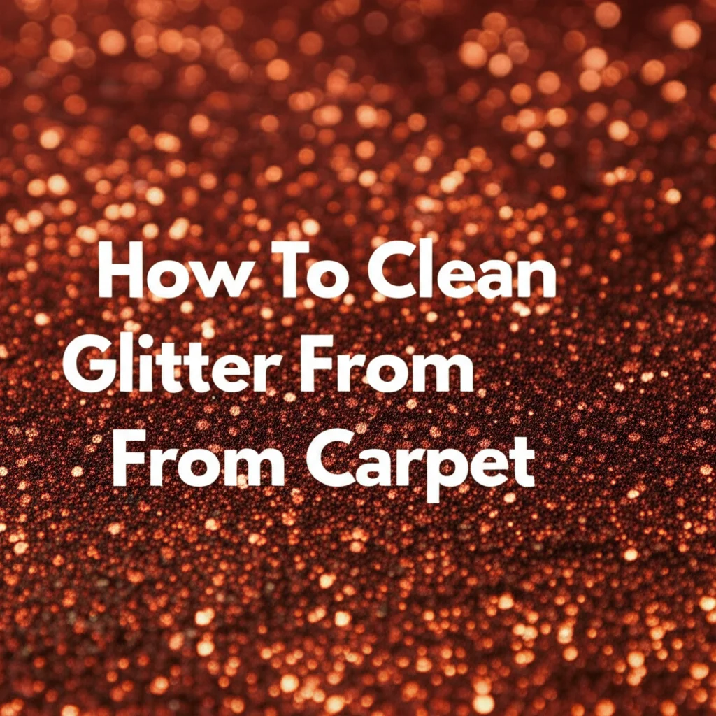 How To Clean Glitter From Carpet