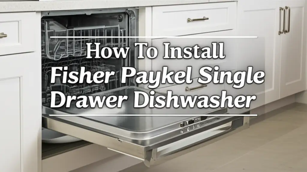 How To Install Fisher Paykel Single Drawer Dishwasher